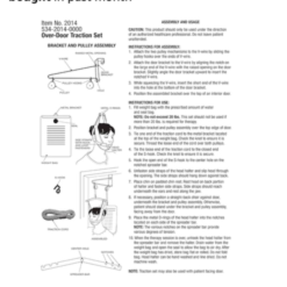 DMI Over the Door hanging Cervical Traction - in box, Never used - Picture 10 of 10